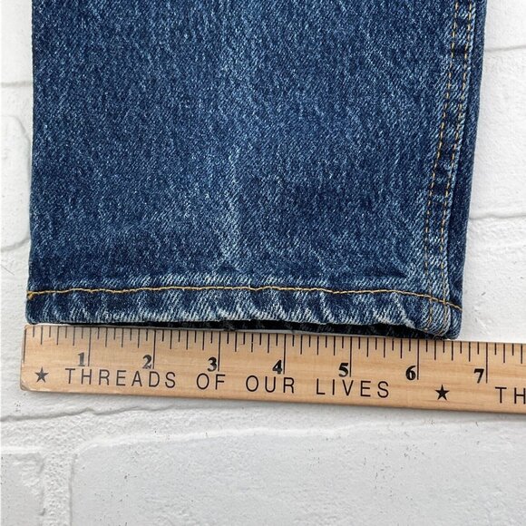 Sasson Jeans Women 14 27Wx30L Dark Blue Baggy Mom Tapered Cotton‎ Retro VTG 80s - Picture 11 of 12